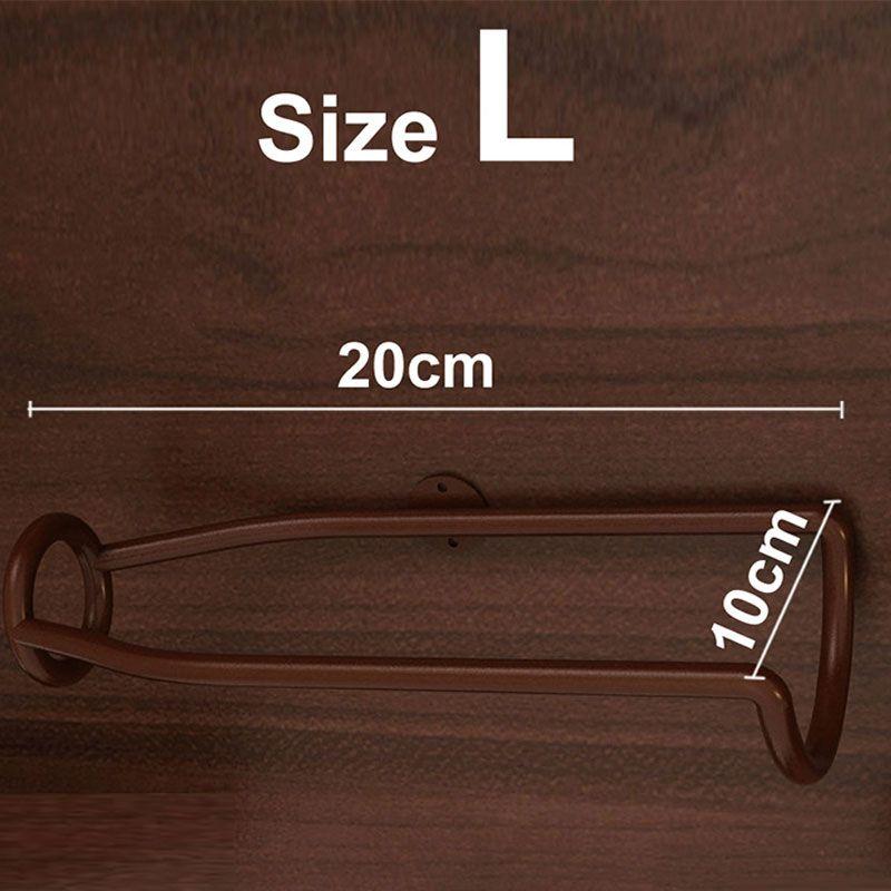 Wall-Mounted Bar Wine Rack Holder Accessories Display Iron Metal Support Shelf