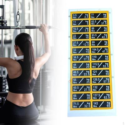 Etiquetas Adhesivas para Pila de Pesas para Entrenadores de Resistencia para Entrenamientos