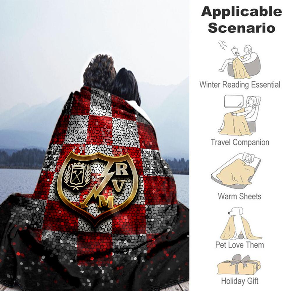 Rayo Vallecano Blanket, High quality Comfortable for All Seasons, Home Decor, Warmth and Comfort