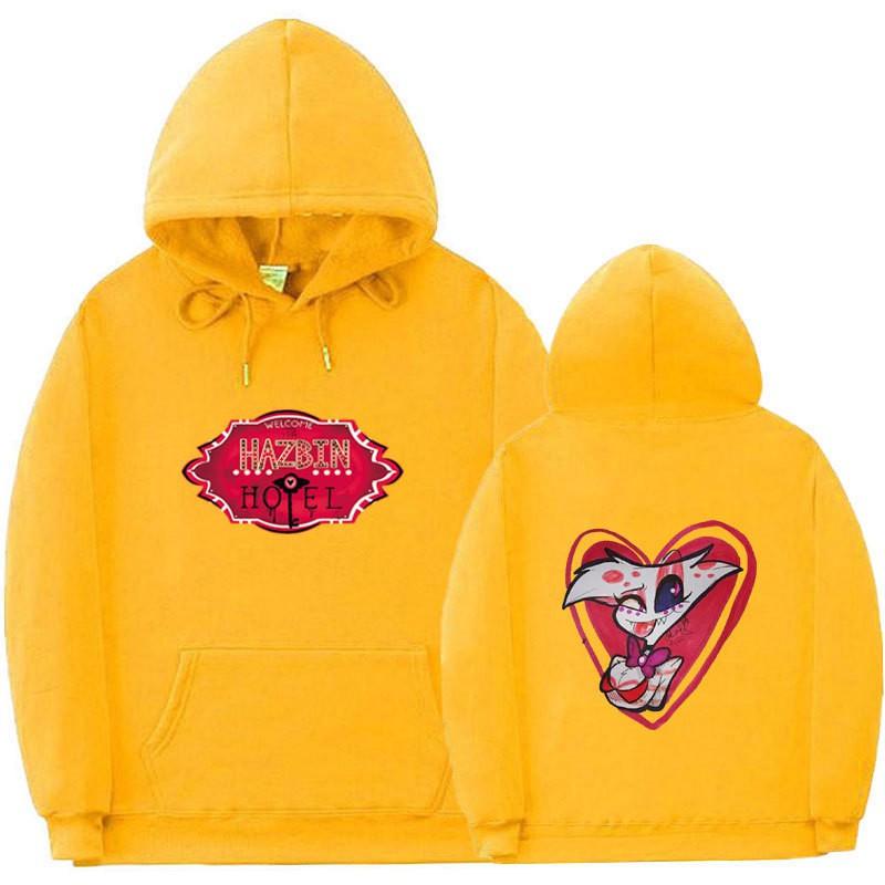 Hazbin Hotel Hoodie Unisex Oversized Pullover Sweatshirt Casual Wear