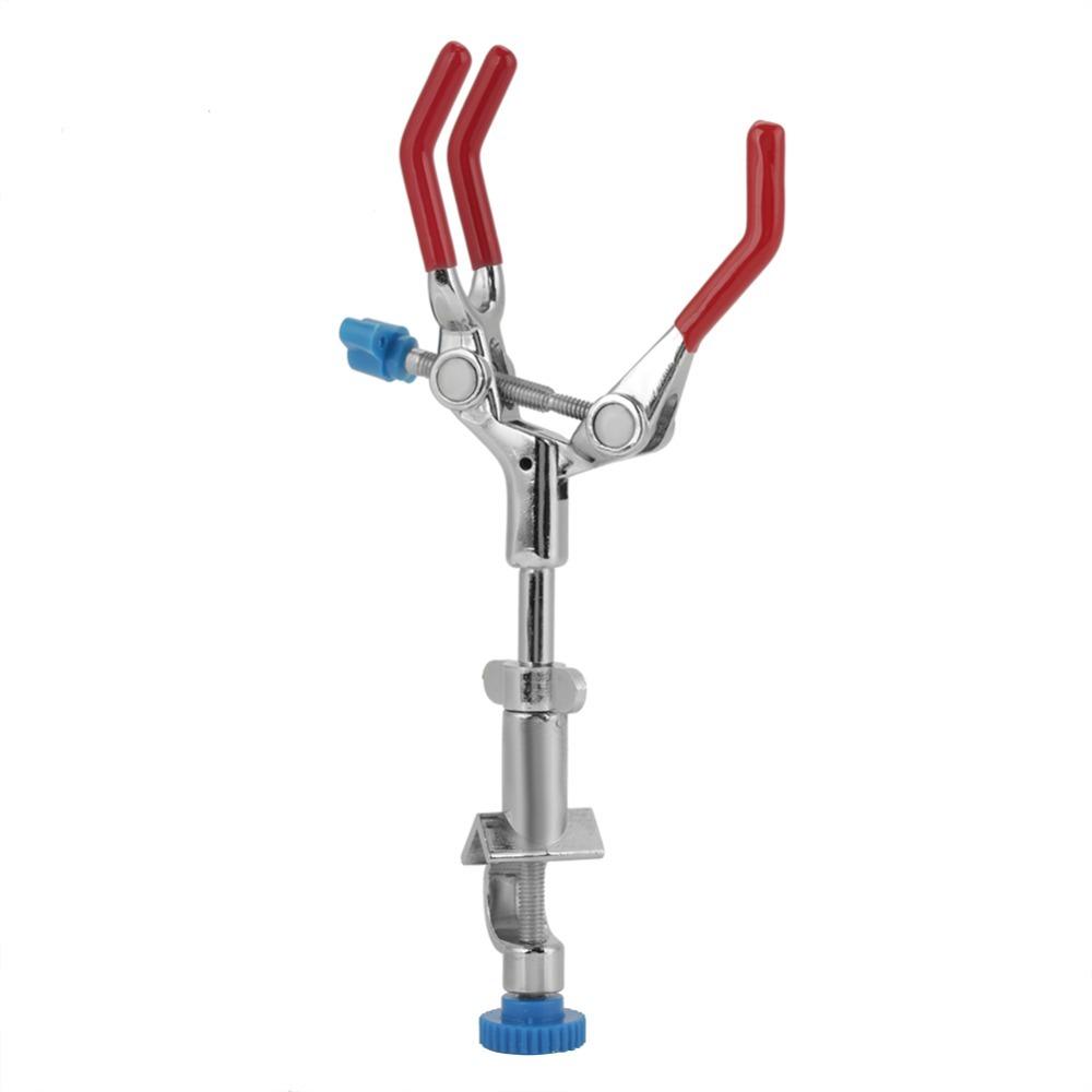 Rubber Coated Three Prong Clamp Multipurpose Lab Clamp Holder Test Tube Clamp For Laboratory Use