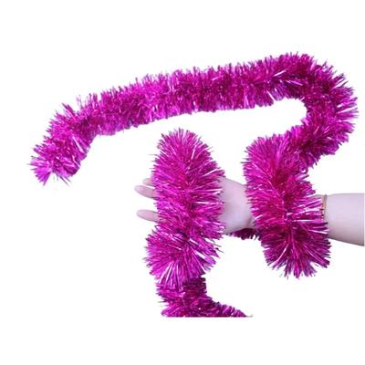 2m vánoční pozlátkový věnec Lesklé závěsné ozdoby na věnec pro vánoční stromeček party potřeby Vnitřní a venkovní dekorace