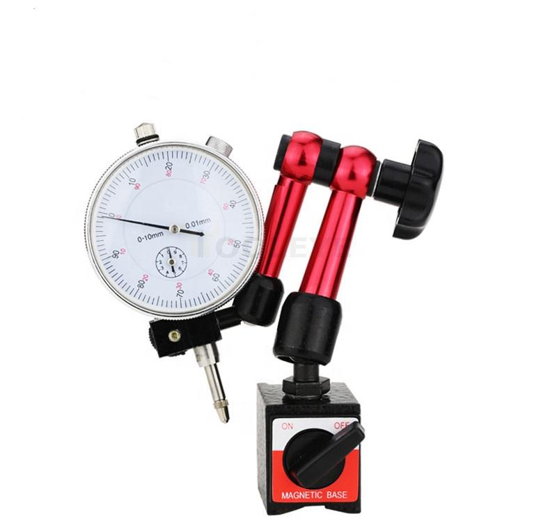 Magnetic Holder Dial Gauge Magnetic Stand Base Micrometer Measuring Tool Hour Type Indicator Measurement dial test indicator NO1