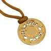Serie Necklace Plated Gold/leather 10.7g Unisex Used