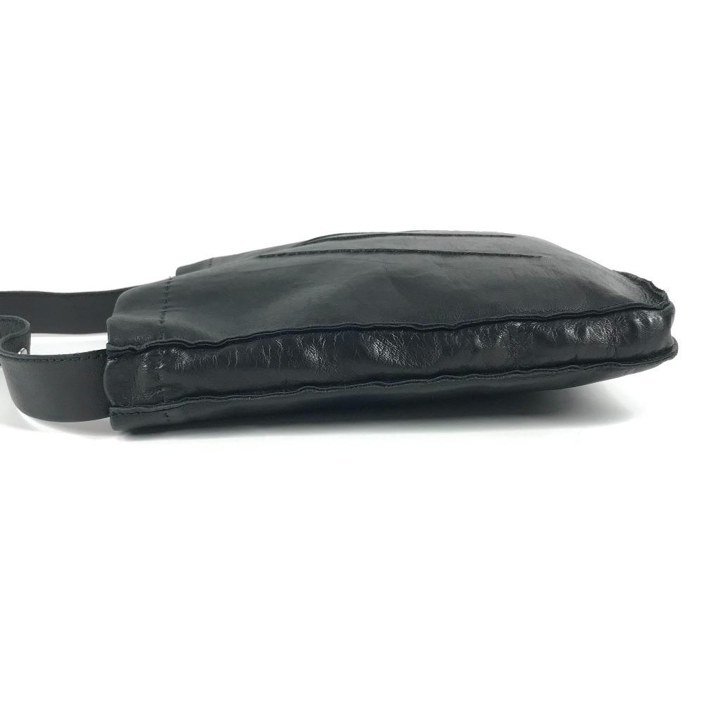 Hermes Toudu Pochette Bag Crossbody Shoulder Bag Leather Black