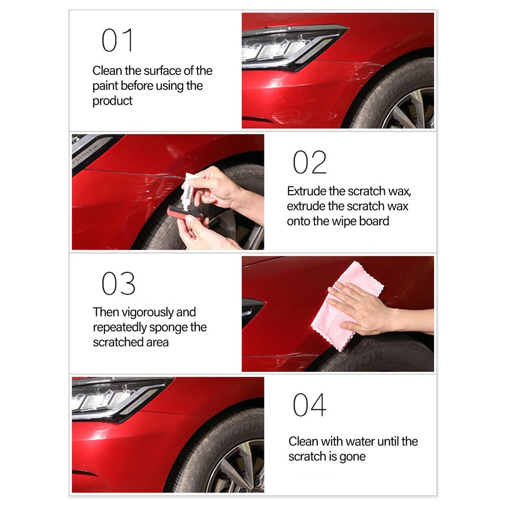 High Performances Auto Scratch Remover Easy to Use Cream No Expertise Required Safe for Environment for Car Enthusiasts