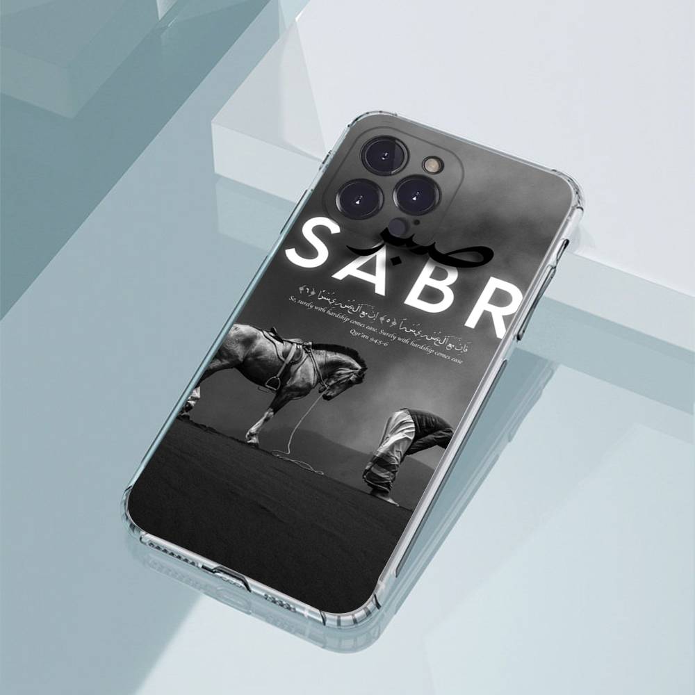 

Quran Sabr Islam Patience Phone Case For iPhone17,16,15,14,13,12,11,Pro,Xs,Max,Mini,Plus Antislip Shockproof Hard iPhone15pro