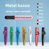 Metall-Kazoo, Professionelles Kunststoff-Kazoo, Kazoo-Trompeten-, Posaunen- und Saxophon-Stil, Kazoo-Röhren, Kazoo-Membranen