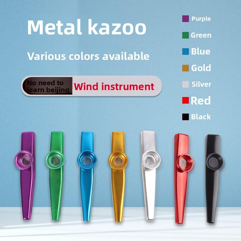 Metall-Kazoo, Professionelles Kunststoff-Kazoo, Kazoo-Trompeten-, Posaunen- und Saxophon-Stil, Kazoo-Röhren, Kazoo-Membranen