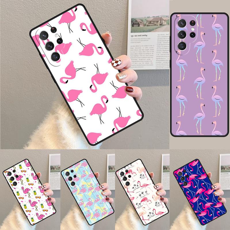 Flamingo Soft Phone Case for Samsung Galaxy Note 10 Pro S26 Ultra S23 S24 FE S25 S21 S22 PLUS Shockproof Cove