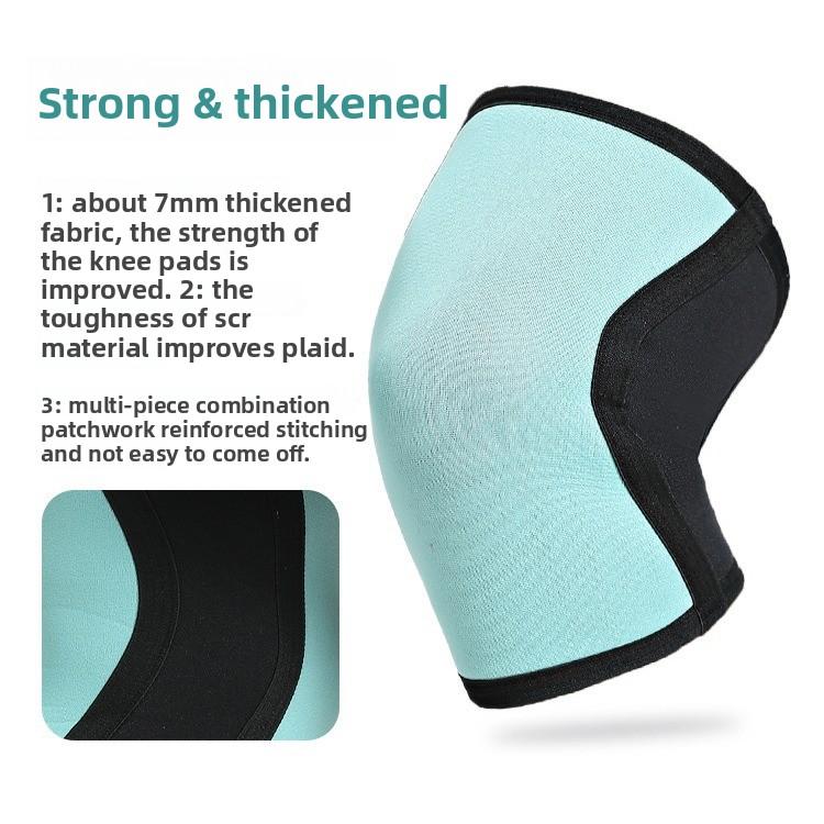 Neoprene 7mm Thickened Hercules Knee Pads Weight Training Squat Fitness Professional Knee Pads Leggings