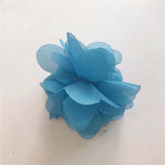 20pcs DIY Chiffon Flowers Mesh Floral Craft for Wedding Dress Hat Material Decor