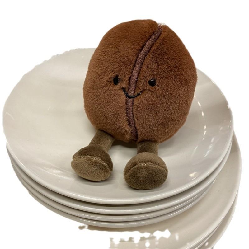 Nordic Smiley Coffee Bean Doll Plush Cloth Doll Doll Toy Small Ornament for Girlfriends and Girlfriends Birthday Gifts