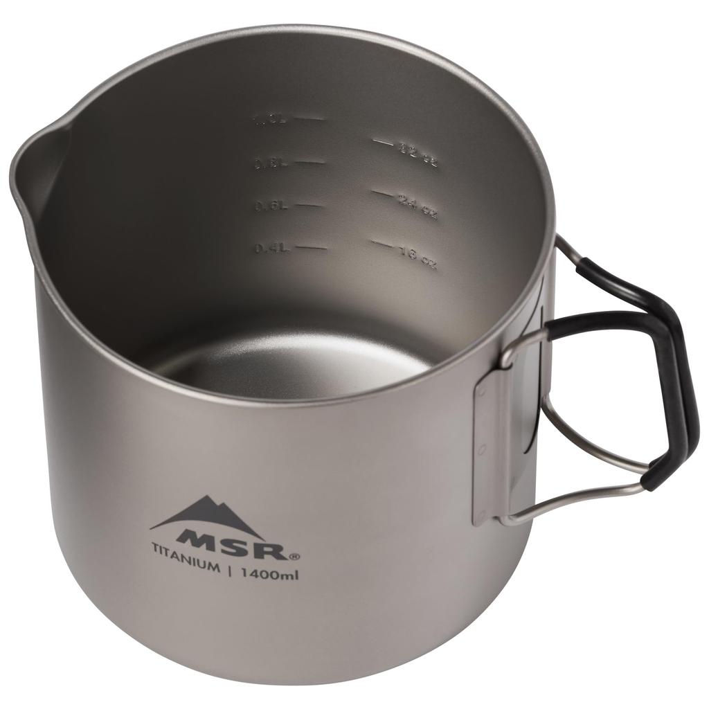 MSR Titan Outdoor Camping Kettle Japanese 39016 Kettle, 1400ml, (Official Product)