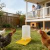 Quail Feeder No Waste Leakproof Large Capacity Clear Feeder Poultry Water Cup Feeding Container for Geese Ducks Hens Chicks