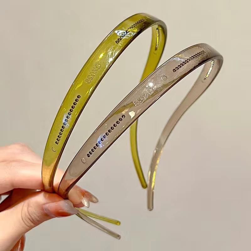 Trendy Sunglasses Frame Shape Acrylic Hairbands for Women Toothed Headband Anti-slip Traceless Hair Hoop Hair Accessories