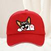 Cute corgi baseball cap for Unisex and Women outdoor travel hiking sunscreen hat leisure adjustable Hip Hop Hat for Adult