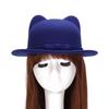 ZHENYUEQI Women's Bow Cat Ear Felt Hat