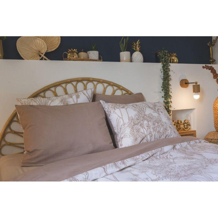 Housse de couette "Nora/Tamara/Java" toutes dimensions Réversible 100% Coton / 57 Fils/cm² l'Effet Papillon - Java - Housse de couet