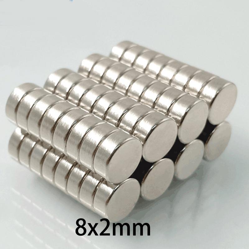 

20/50pcs 8x2mm & 10x2mm Magnets, Medium and Large Disc Kit