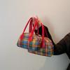 2025 Messenger Bag Plaid Portable Fashion Handbag Shoulder Bag Women