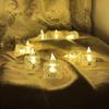 4/12pcs Flameless Plastic Candles Lights Battery LED Tealight with Realistic Flame for Home Holiday Wedding Party Tabletop Decor