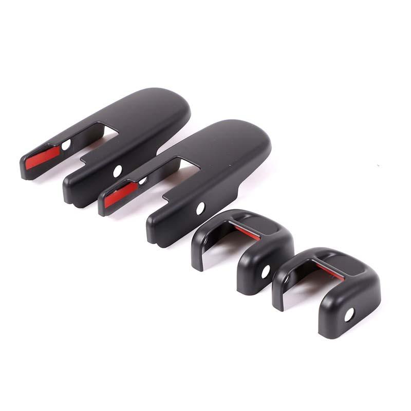 ABS Matt Black Car Hood Side Hinge Cover Decorative Stickers For Hummer H2 2003-2009 Car Exterior Accessories