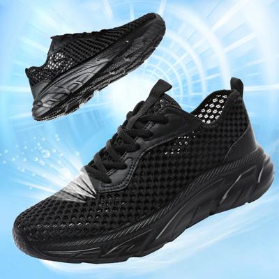39-49 Summer Men's Sports Shoes Breathable Casual Shoes Flying Weaving Outdoor Running Shoes