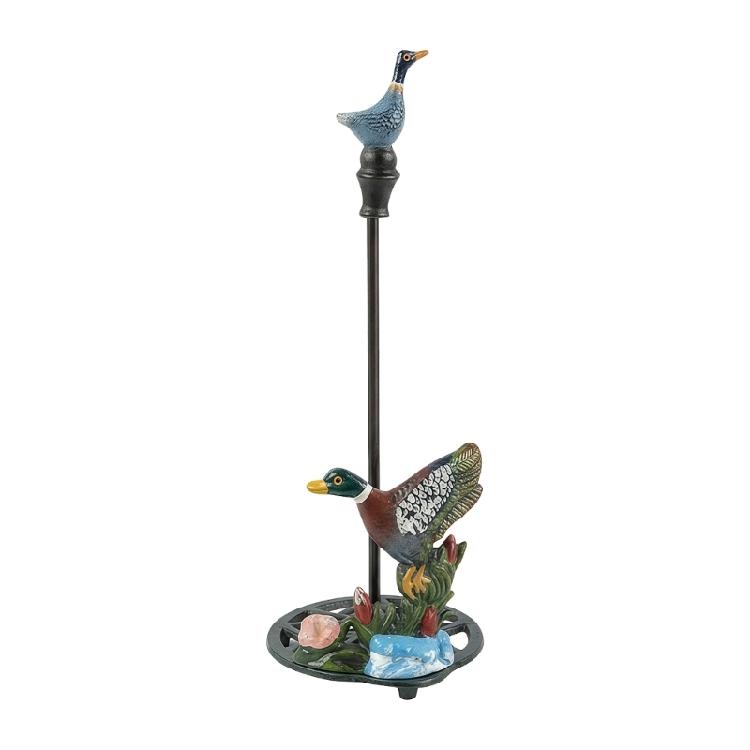 

Bucolic Metal Duck Shape Toilet Paper Stand With Easy Refill Feature Unique Duck Napkin Holder For Bathroom