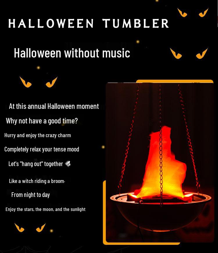 Simulated Flame Lamp for Halloween Haunted House or Bar Decor