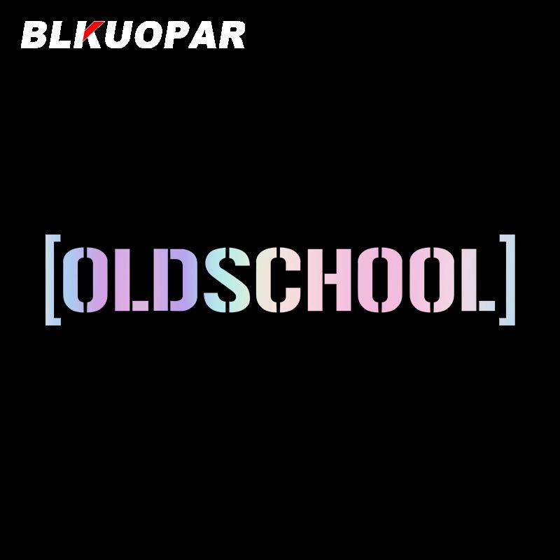 BLKUOPAR for Old School Car Stickers Fashionable Simple Decals Waterproof Sunscreen Windows RV Motorcycle Decor Car Styling