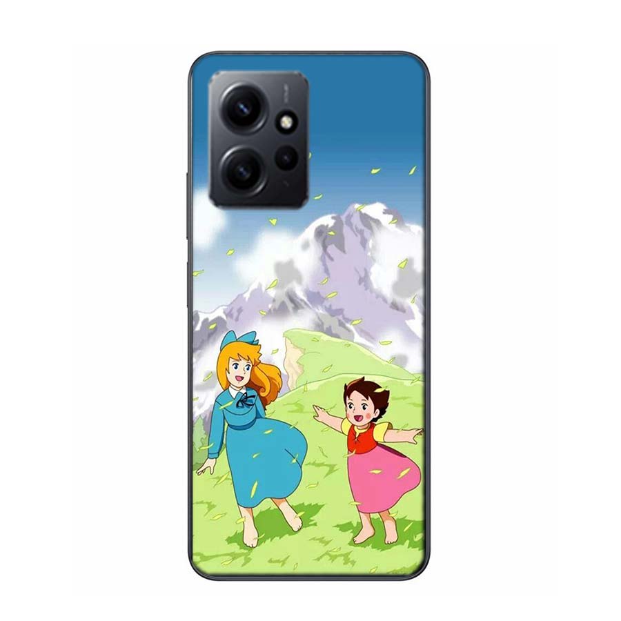 Heidi Cartoon Phone Case For Redmi Note 14 15 Pro 5G 13 12 Pro Plus 11 11T 11E 11S 10 Pro 10S 9 9S Cover Cell Clear TPU Capa Com