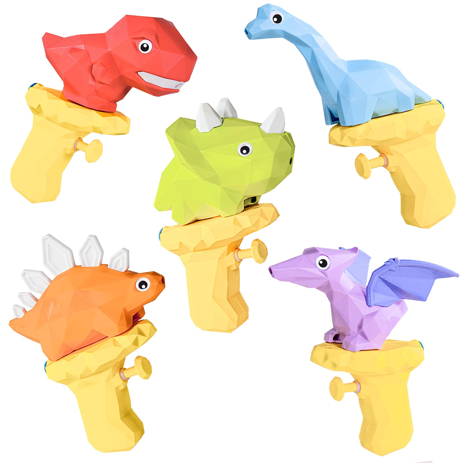 

CORPER TOYS Игрушка для ванны Динозавр Вода Водяной пистолет 5 шт. Водная игра Курковый тип 7 м Дальность Водяной пистолет Водная битва Ванна Летний фестиваль Морской бассейн Парк Река