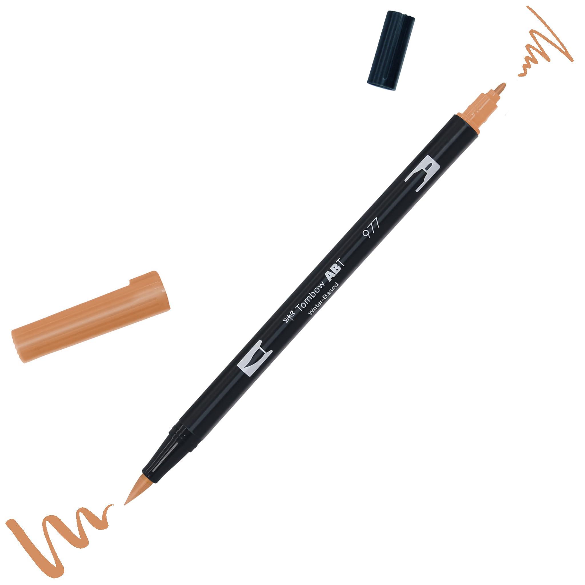 

Tombow Graphic Marker Dual Brush Pen ABT 977 Water-Based AB-T977 коричневий