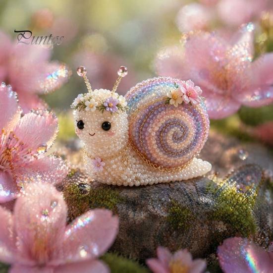 Animal Beadwork Kit 1 Set 3D Beaded DIY Kit, Beading Art Crafts with Handmade Instructions, Insect Bird Fairy for Kids Adults Beginners Decoration