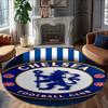 1pc C-Chelsea  Carpet, Round Rug, Comfortable, Suitable for Entryways, Living Rooms, Office, And Bedrooms, Christmas Decoration
