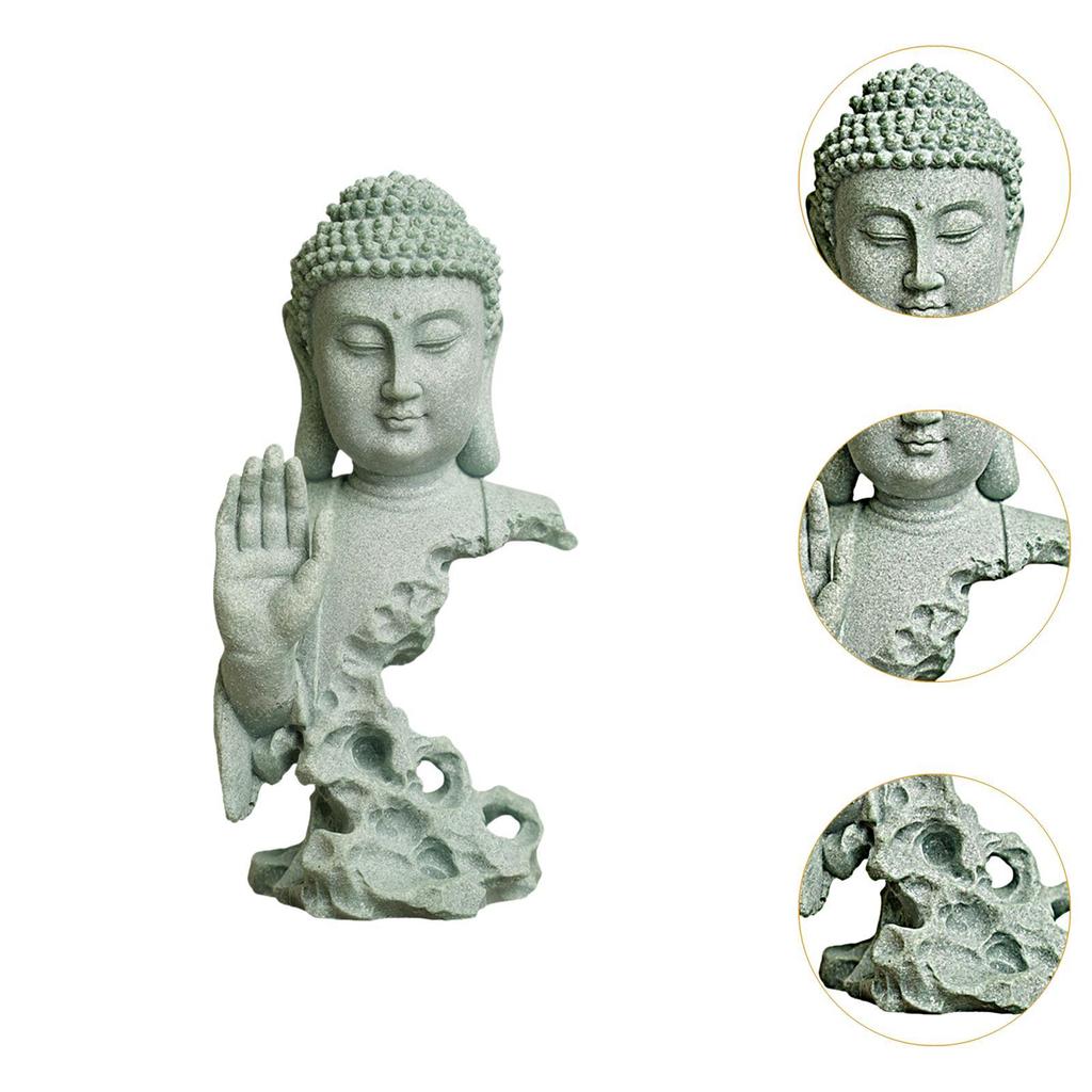 Gautama Buddha Statue Ornament Figure Zen Decoration Religious Sculpture for