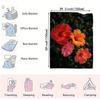 Bright Tropical Flower Patterns Flannel Printed Blanket Suitable for All Seasons Suitable for Living Room Office Sofa and Travel