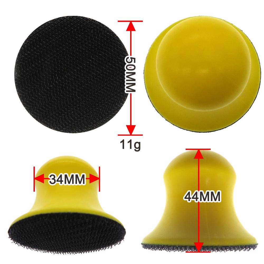 Sand Paper Backing Elastic Hand Sanding Block PU Foam Sanding Disc Holder For Hook & Loop Sandpaper