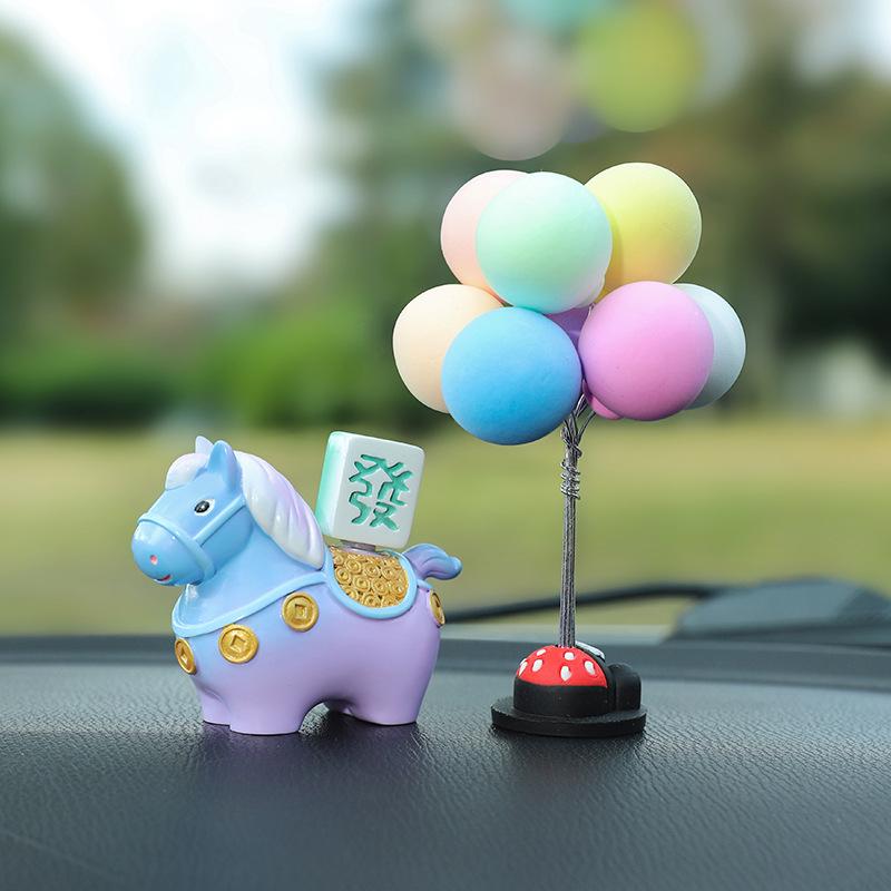 Little Pony Fufu Resin Figurine - Creative Car Console Decoration