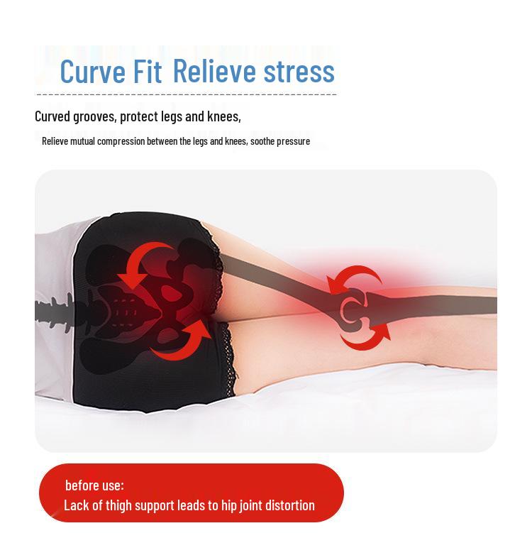Memory Foam Leg and Knee Support Pillow for Bedridden Patients and Pregnant Women