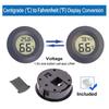 1~10pcs Mini Hygrometer Thermometer Fahrenheit or Celsius Meter Digital LCD Monitor Indoor Room Round Humidity Temperature Gauge