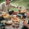 Neuer zusammenklappbarer Camping-Picknick-Geschirrkorb mit Deckel, faltbarer Aufbewahrungskorb