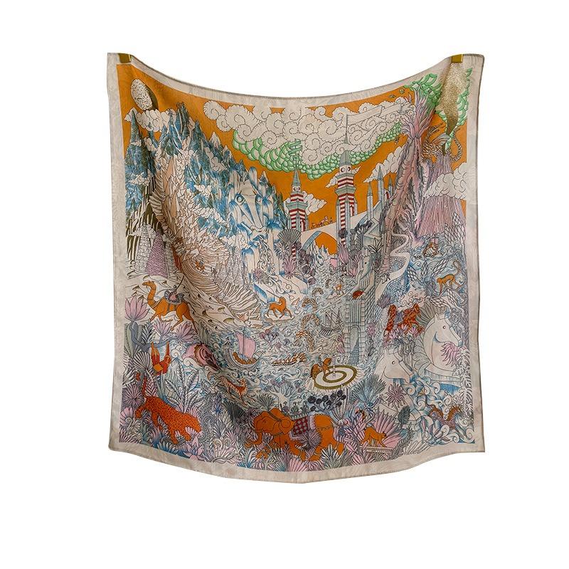 Women S Fashion Small Square Scarf For Spring Autumn Neck Protection