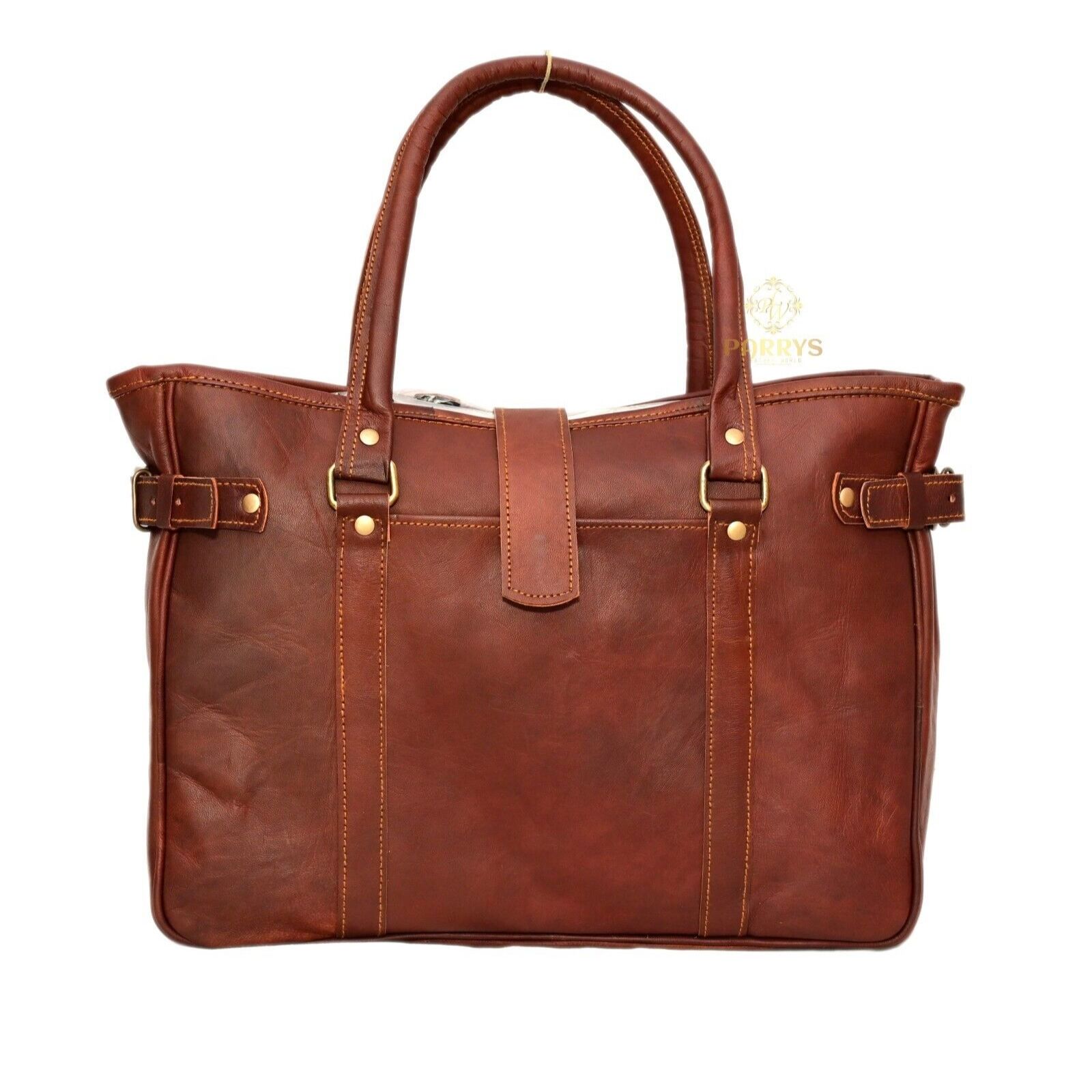 Sac à Main Cuir Véritable Femme LEABAGS - Shopper Professionnel Pour Ordinateur 16 Pouces