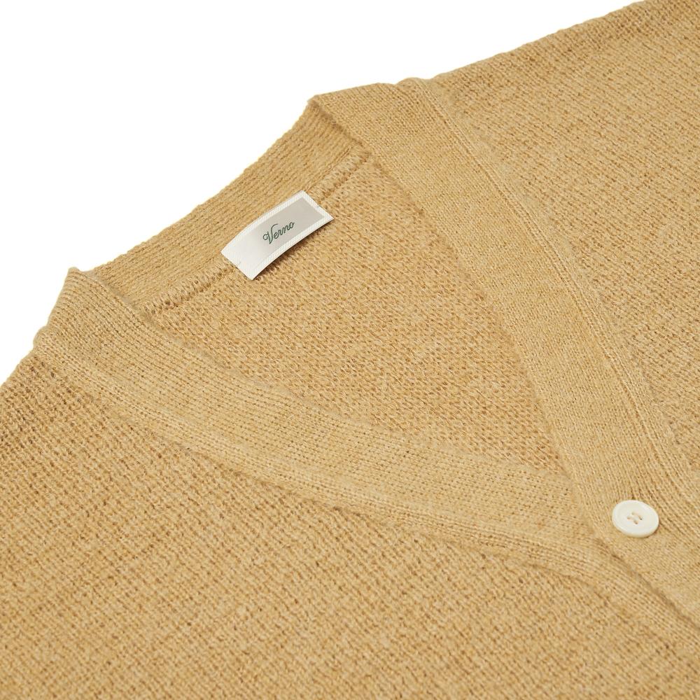 Verno [Casual] Alpaca Cardigan Knit Yellow