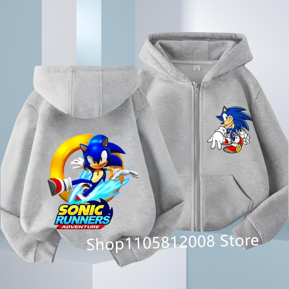 Outwear Fashion Fall Hoodies Sportwear Children Clothes Boys Gift Anime Kids Thin Hooded Jacket Zipper Sweatshirts