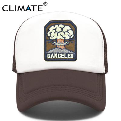 KLIMAAT Geannuleerd Mushroom Cloud Cap N-bomb Bomb Nucleaire Explosie Trucker Cap Bomb Atomic Cap Nuke Hat Cap Cool Summer Mesh Cap