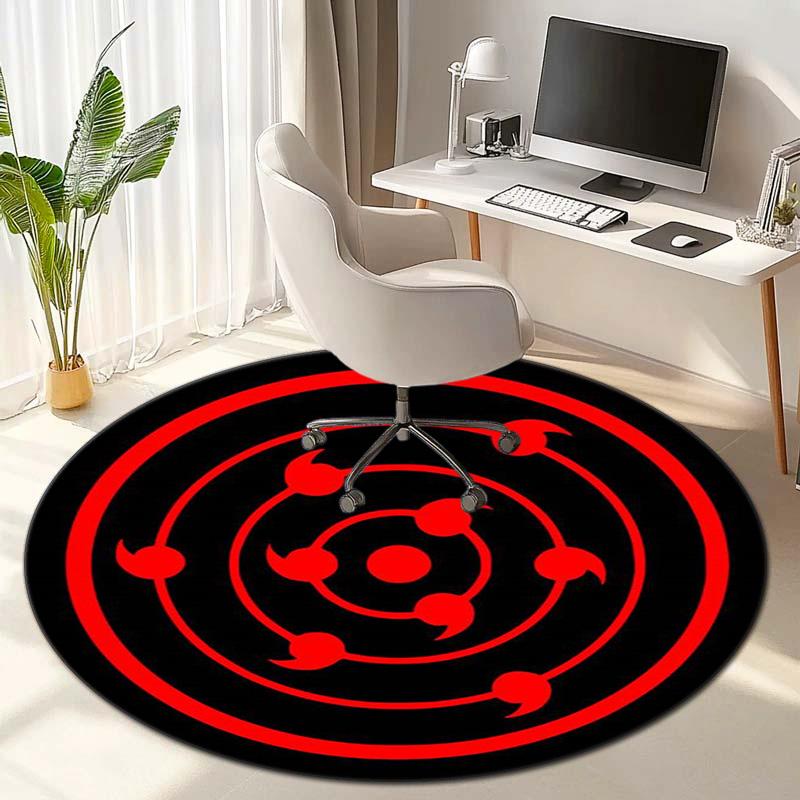 Famous cartoon NARUTO protagonist Uzumaki Naruto round carpet soft home decoration anti-slip door mat outdoor picnic mat carpet M4