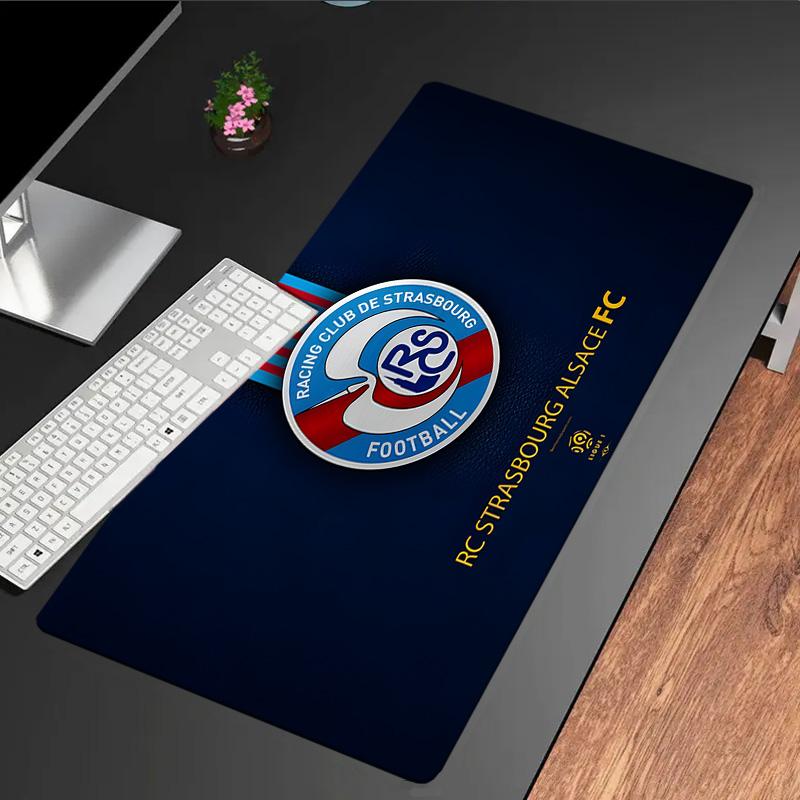 Racing Club Strasbourg Crest Mouse Pad, Rubber Base, Mouse Pad for Gamers and Office Use, Gaming Desk , Easy To Clean Mat Christmas fan gifts